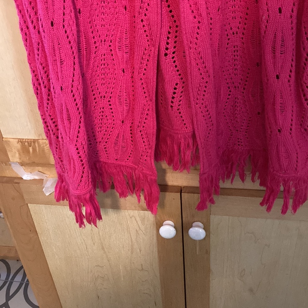 RUBY RD. cardigan. Size XL. Dark rose pink. - Picture 3 of 6